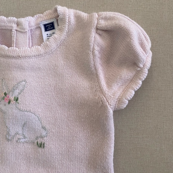 Janie and Jack Knitted Bunny Dress 6-12 Months - Picture 3 of 9